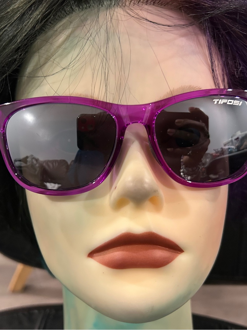 Tifosi Optics Purple Frame Women's Sunglasses with Dark Lenses